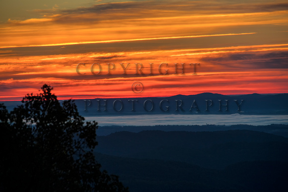 Colorful Blue Ridge Sunset